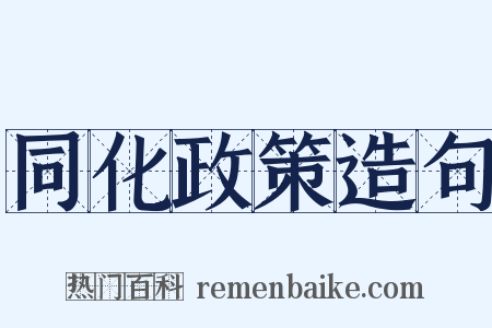 同化政策造句是什么意思的图片